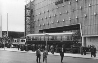 Derby Lightweight vehicle on trailer outside ROyal Festival Hall