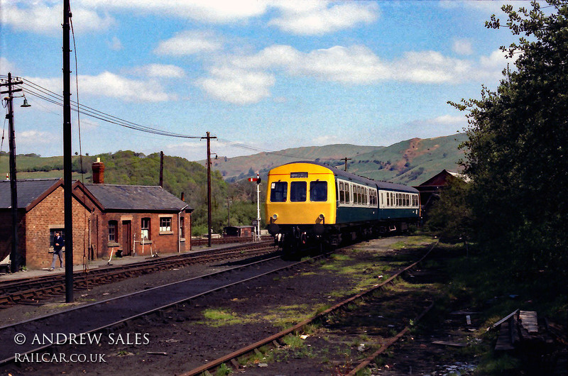 Class 101 DMU at Machynlleth depot