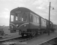 Wickham railbus at Stirling shed