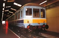 Class 100 DMU at Norwich Crown Point depot