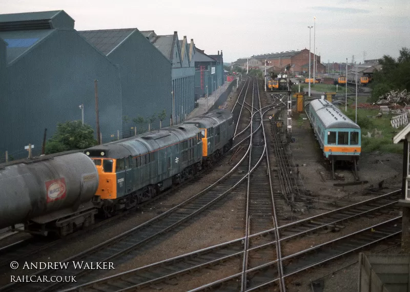 Class 100 DMU at Lincoln depot