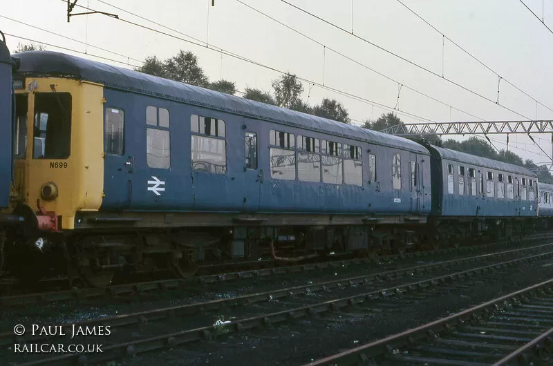 Class 100 DMU at Crewe Carriage Sidings