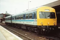 Class 101 DMU at Rotherham Central