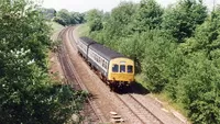 Class 101 DMU at approaching Leamington Spa