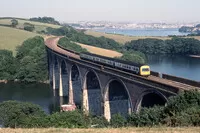 Class 101 DMU at Forder Viaduct