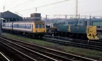 Class 101 DMU at Colchester depot