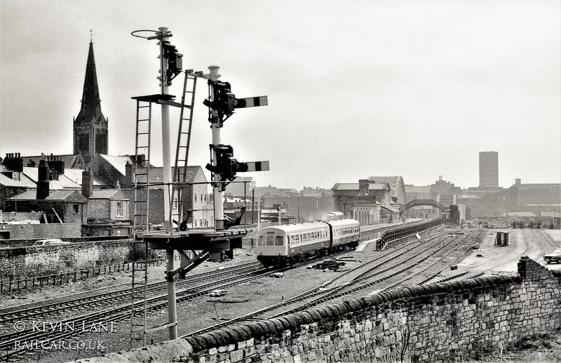 Class 101 DMU at Monkwearmouth