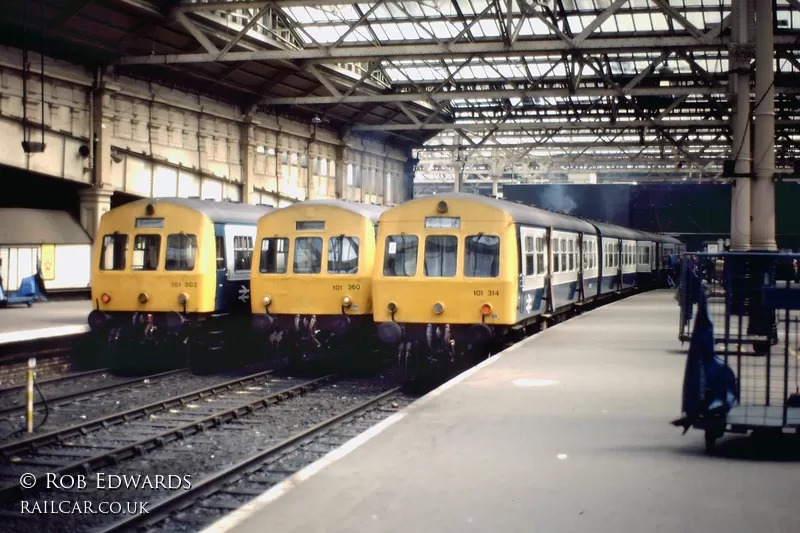 Class 101 DMU at Edinburgh Waverley