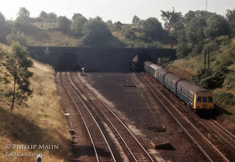 Class 101 DMU at Knighton Tunnel