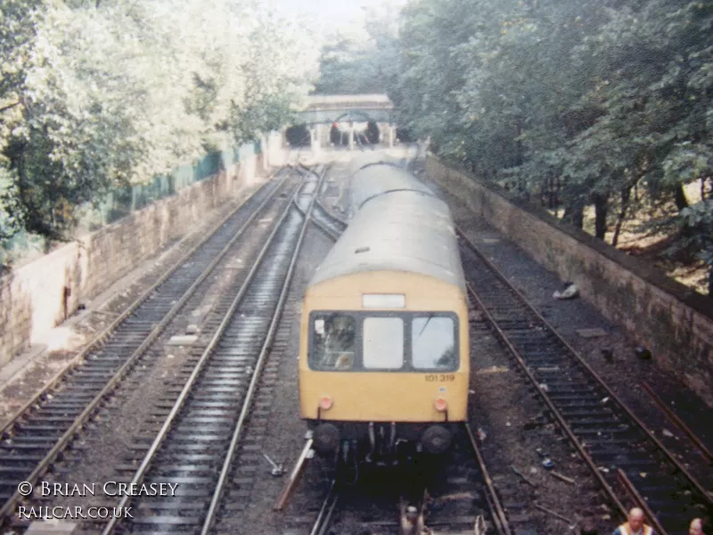 Class 101 DMU at Princes Street Gardens