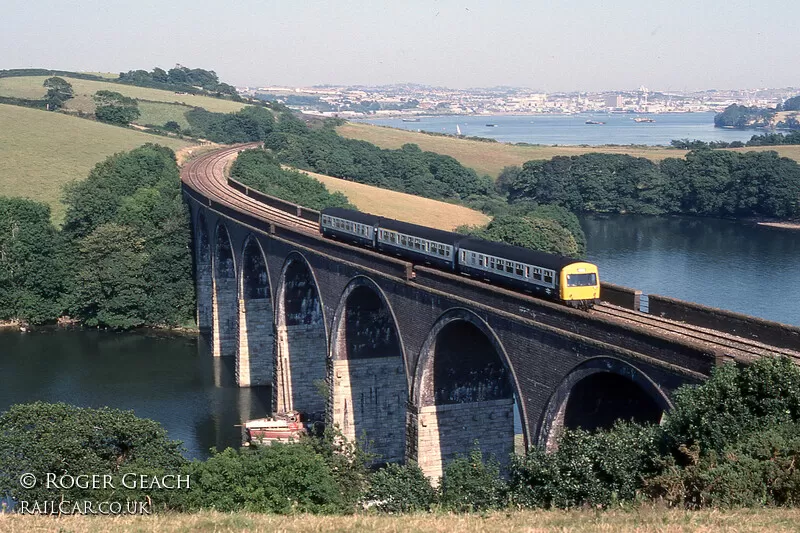 Class 101 DMU at Forder Viaduct