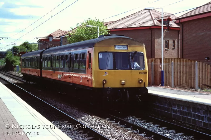 Class 101 DMU at Whifflet