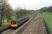 Class 104 DMU at Mirfield East Junction