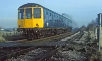 Class 104 DMU at Lodge Lane, Farington Moss