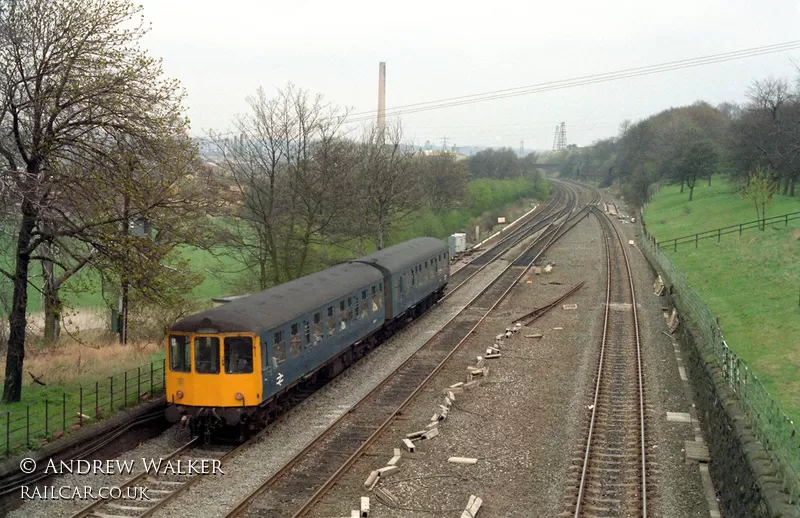 Class 104 DMU at Mirfield East Junction