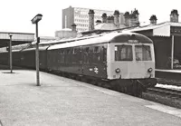 Class 105 DMU at Sheffield