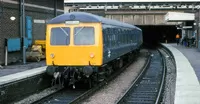 Class 105 DMU at Stratford Low Level