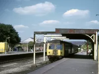 Class 105 DMU at Bedford St Johns