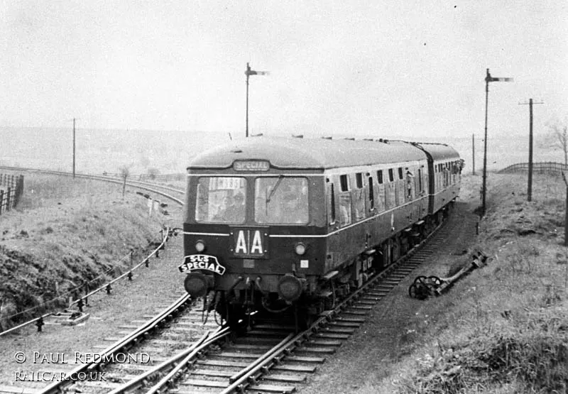 Class 105 DMU at New Hucknall Colliery