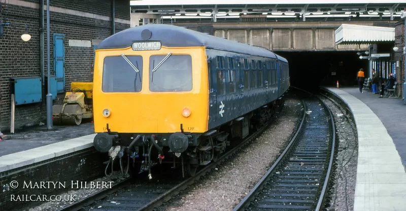 Class 105 DMU at Stratford Low Level