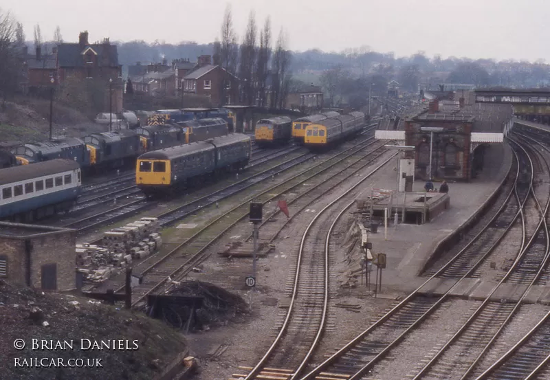 Class 105 DMU at Ipswich depot