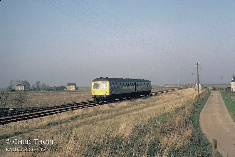 Class 105 DMU at Black Horse Drove