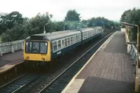 Class 107 DMU at Dalmeny