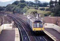 Class 107 DMU at Dalmeny