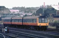 Class 107 DMU at Haymarket