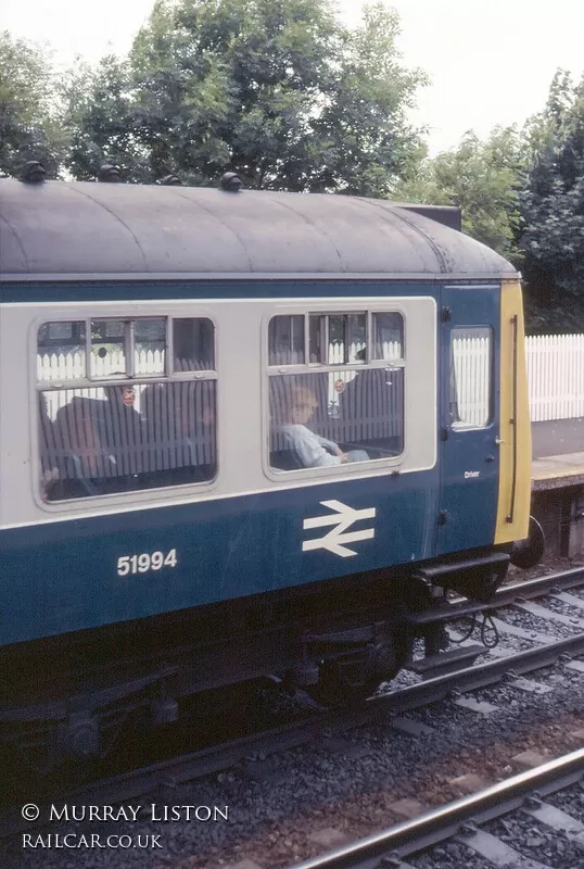 Class 107 DMU at Dalmeny