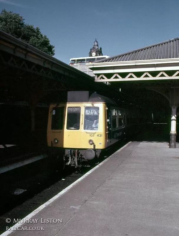 Class 107 DMU at Edinburgh Waverley