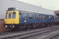 Class 108 DMU at Newton Heath depot
