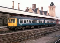 Class 108 DMU at Lincoln Central