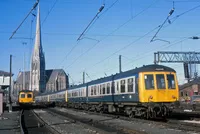 Class 108 DMU at Croft Street Sidings, Preston