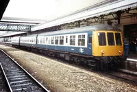 Class 108 DMU at Exeter St Davids