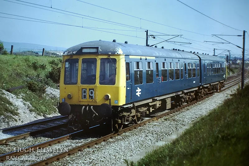 Class 108 DMU at near Lancaster