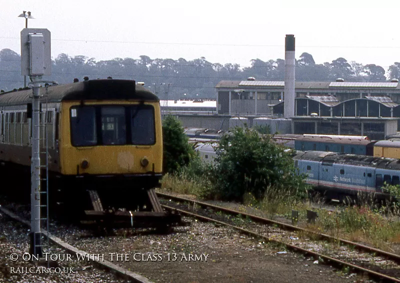 Class 108 DMU at Laira depot