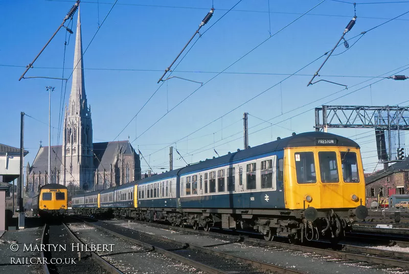 Class 108 DMU at Croft Street Sidings, Preston