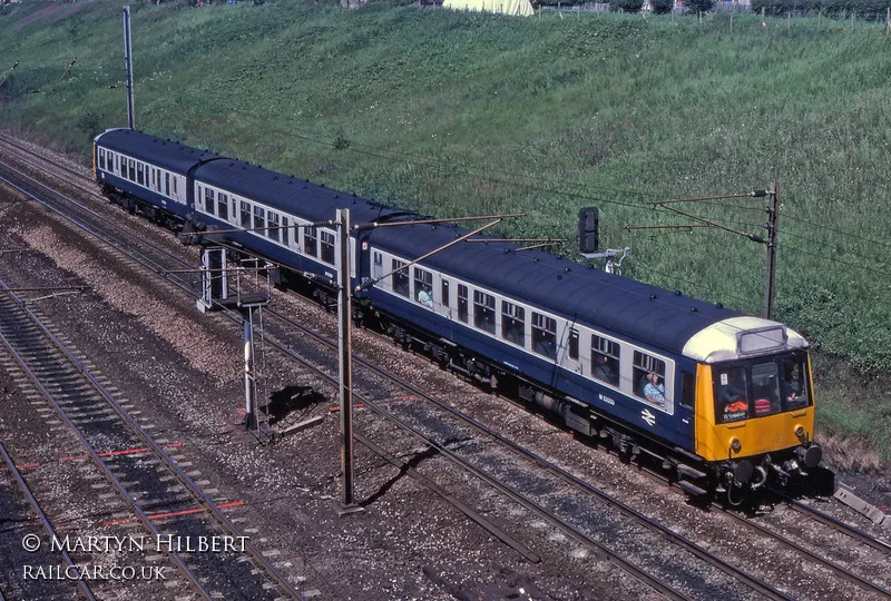 Class 108 DMU at Farington Curve Junction