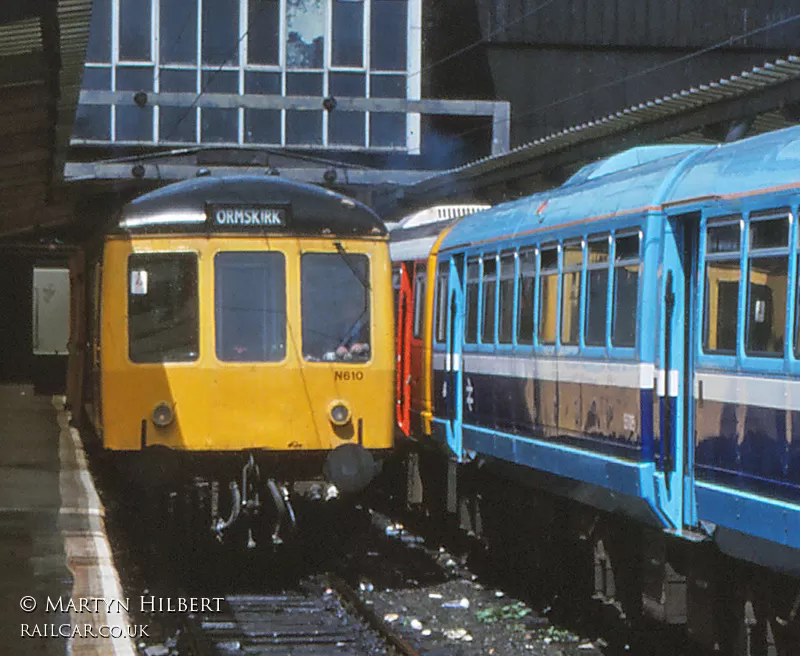 Class 108 DMU at Preston