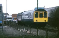 Class 110 DMU at between New Clee and Grimsby Docks
