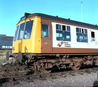 Class 114 DMU at Lincoln depot