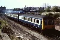 Class 116 DMU at Bordesley Junction.