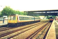 Class 117 DMU at Kensington Olympia