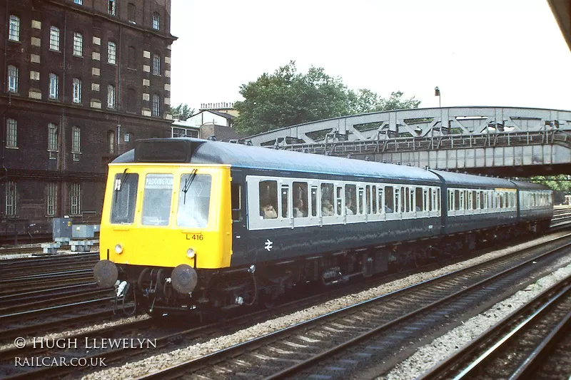 Class 117 DMU at London Paddington