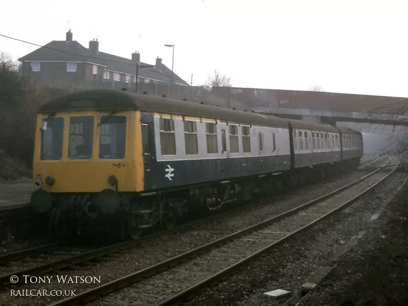 Class 119 DMU at Dorking Town