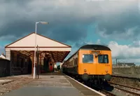 Class 120 DMU at Pembroke Dock station