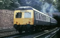 Class 120 DMU at Princes Street Gardens