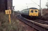 Class 120 DMU at Nuneaton Abbey Junction