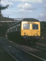 Class 120 DMU at Princes Street Gardens